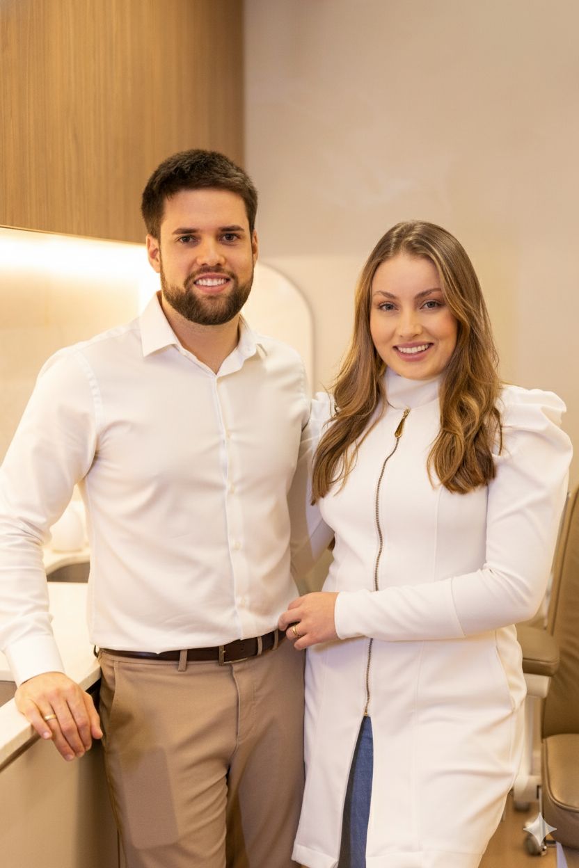 Dr. Mateus Basan e Dra. Jacqueline Ferreira